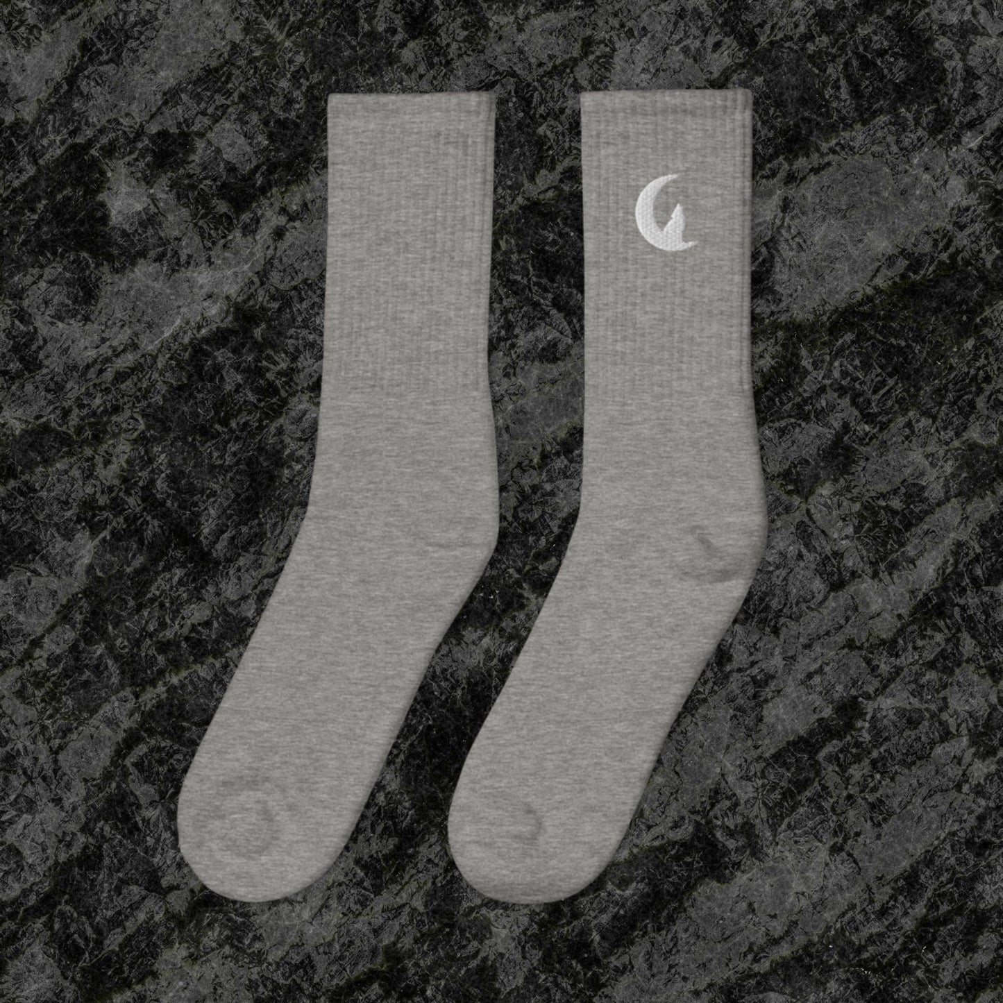 Wolves Embroidered socks