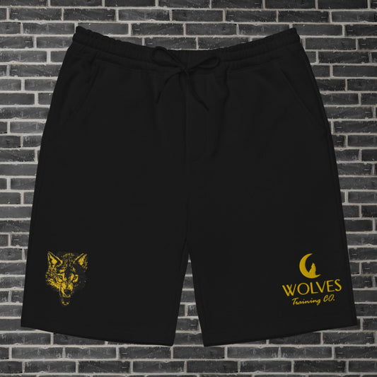 Wolves Head fleece shorts