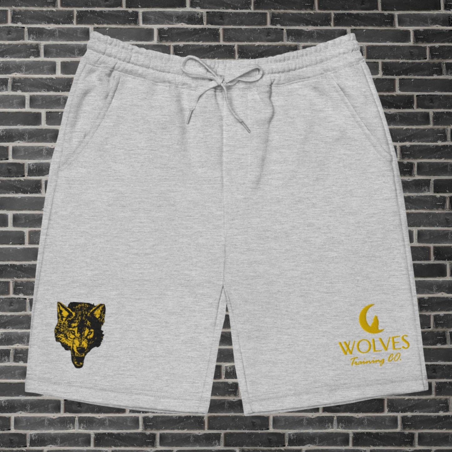 Wolves Head fleece shorts